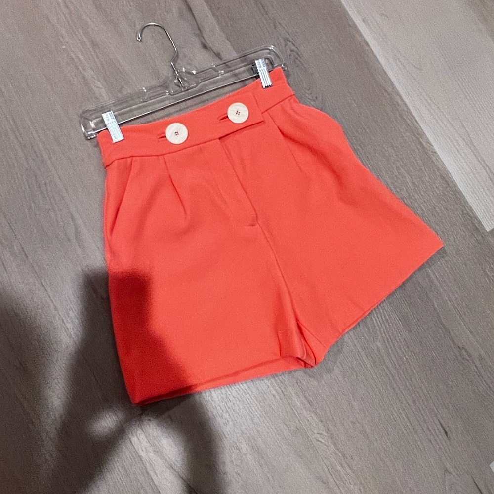Zara pleated high waist shorts